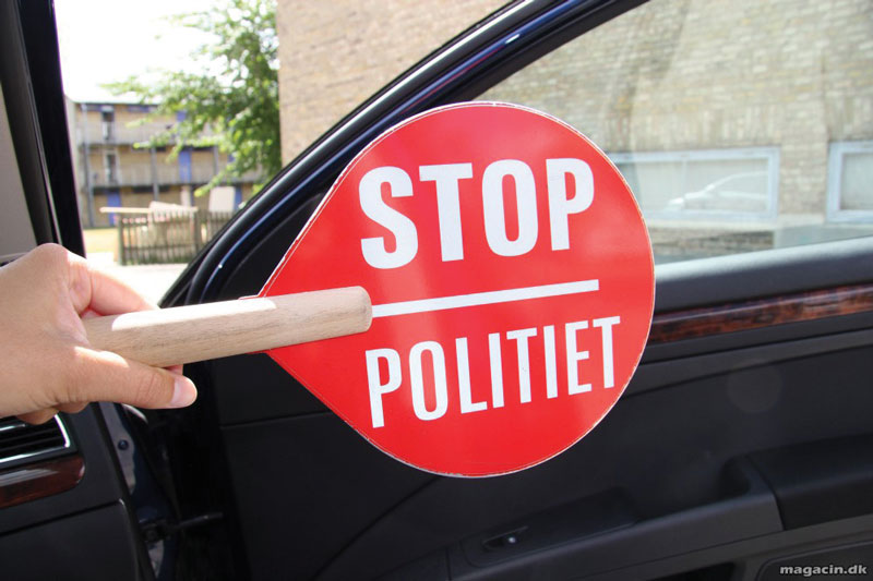 Stop Politi skilt